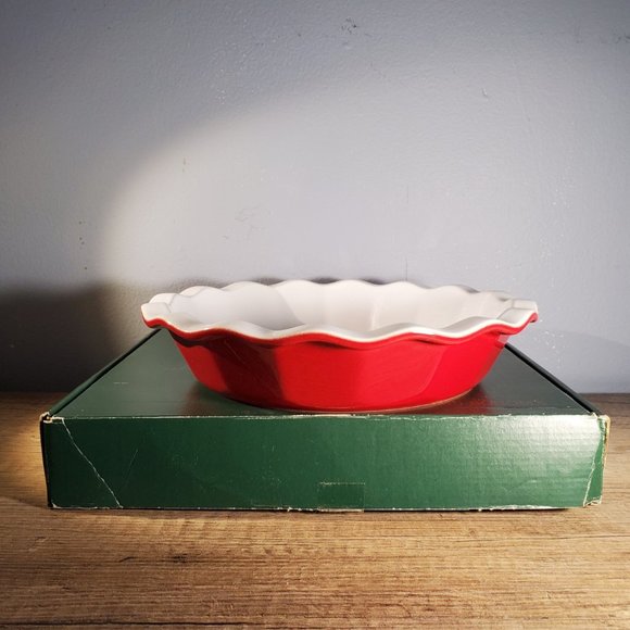 William Sonoma / Emile Henry Other - WILLIAM SONOMA "EMILE HENRY" CERAMIC QUICHE / TART DISH